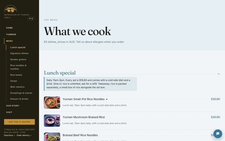Yunnan Table: 63 dishes with photos